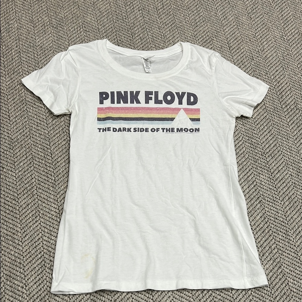 Pink Floyd White Graphic Tee